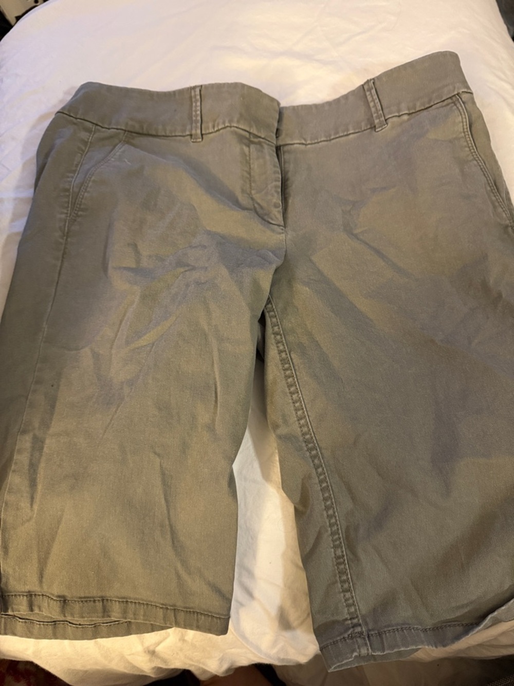LOFT Olive Green Bermuda Shorts